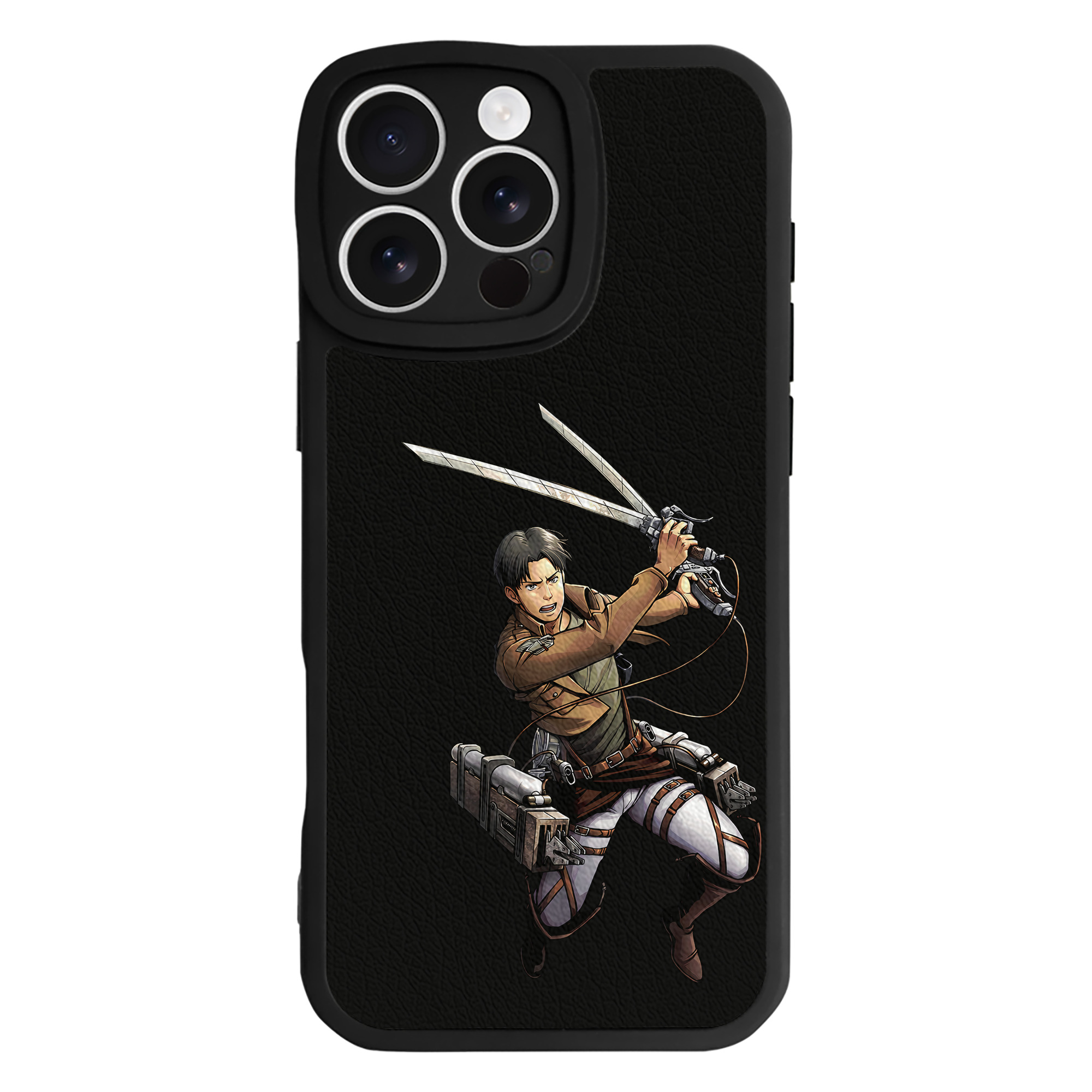 （画像用） 進撃の巨人 Attack on Titan 【iPhone 16シリーズ対応】シリコンスマホケース（レザー調） 材質：シリコン
